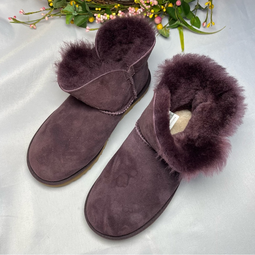 Ugg Mini Bailey Button Gem Swarovski Crystal Purp… - image 8
